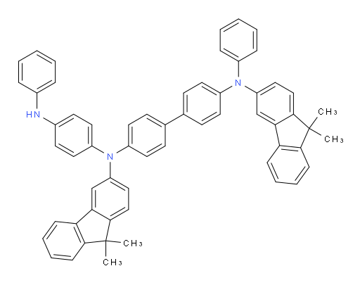 N4,N4'-bis(9,9-dimethyl-9H-fluoren-3-yl)-N4-phenyl-N4'-(4-(phenylamino)phenyl)-[1,1'-biphenyl]-4,4'-diamine