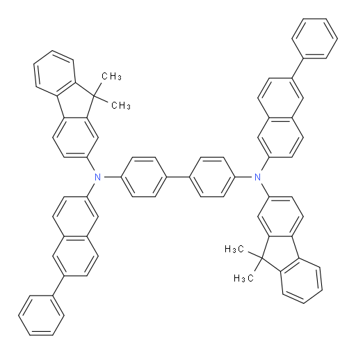 N4,N4'-bis(9,9-dimethyl-9H-fluoren-2-yl)-N4,N4'-bis(6-phenylnaphthalen-2-yl)-[1,1'-biphenyl]-4,4'-diamine