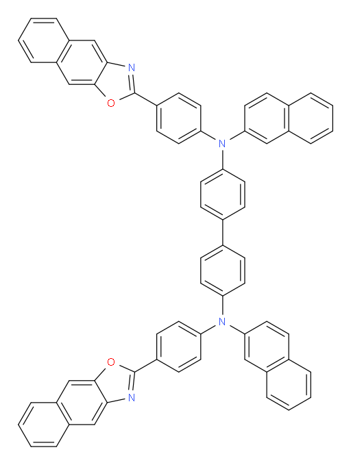 N4,N4'-di(naphthalen-2-yl)-N4,N4'-bis(4-(naphtho[2,3-d]oxazol-2-yl)phenyl)-[1,1'-biphenyl]-4,4'-diamine