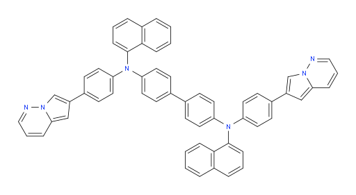 N4,N4'-di(naphthalen-1-yl)-N4,N4'-bis(4-(pyrrolo[1,2-b]pyridazin-6-yl)phenyl)-[1,1'-biphenyl]-4,4'-diamine