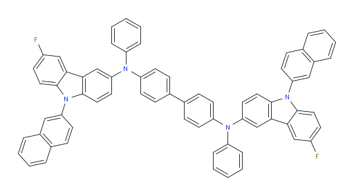 N4,N4'-bis(6-fluoro-9-(naphthalen-2-yl)-9H-carbazol-3-yl)-N4,N4'-diphenyl-[1,1'-biphenyl]-4,4'-diamine