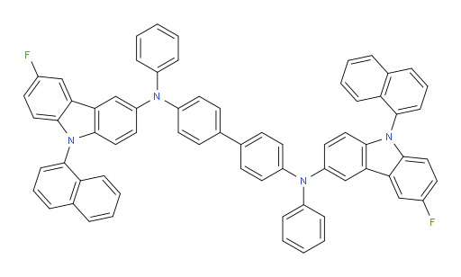 N4,N4'-bis(6-fluoro-9-(naphthalen-1-yl)-9H-carbazol-3-yl)-N4,N4'-diphenyl-[1,1'-biphenyl]-4,4'-diamine
