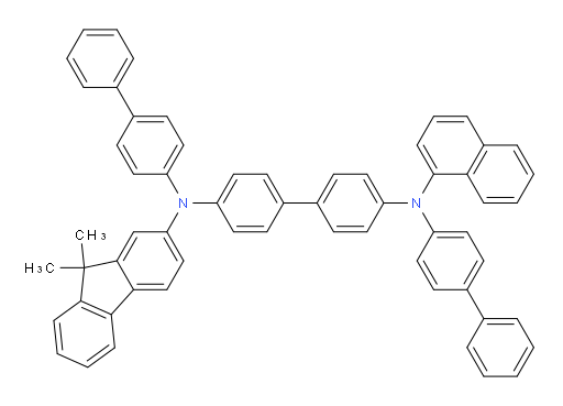 N4,N4'-di([1,1'-biphenyl]-4-yl)-N4-(9,9-dimethyl-9H-fluoren-2-yl)-N4'-(naphthalen-1-yl)-[1,1'-biphenyl]-4,4'-diamine