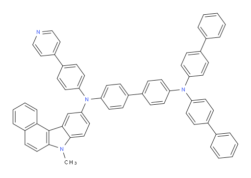N4,N4-di([1,1'-biphenyl]-4-yl)-N4'-(7-methyl-7H-benzo[c]carbazol-10-yl)-N4'-(4-(pyridin-4-yl)phenyl)-[1,1'-biphenyl]-4,4'-diamine