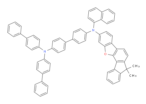 N4,N4-di([1,1'-biphenyl]-4-yl)-N4'-(7,7-dimethyl-7H-fluoreno[4,3-b]benzofuran-2-yl)-N4'-(naphthalen-1-yl)-[1,1'-biphenyl]-4,4'-diamine