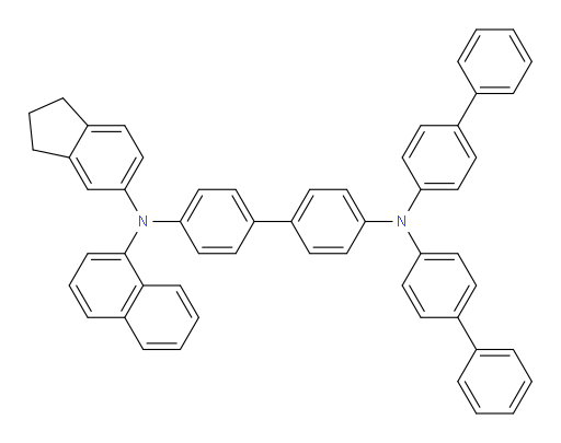 N4,N4-di([1,1'-biphenyl]-4-yl)-N4'-(2,3-dihydro-1H-inden-5-yl)-N4'-(naphthalen-1-yl)-[1,1'-biphenyl]-4,4'-diamine