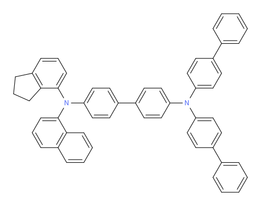 N4,N4-di([1,1'-biphenyl]-4-yl)-N4'-(2,3-dihydro-1H-inden-4-yl)-N4'-(naphthalen-1-yl)-[1,1'-biphenyl]-4,4'-diamine