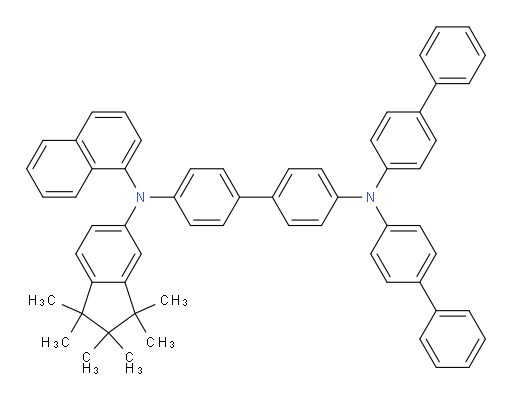 N4,N4-di([1,1'-biphenyl]-4-yl)-N4'-(1,1,2,2,3,3-hexamethyl-2,3-dihydro-1H-inden-5-yl)-N4'-(naphthalen-1-yl)-[1,1'-biphenyl]-4,4'-diamine