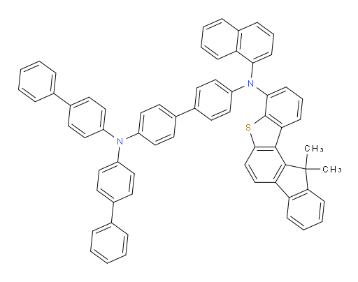 N4,N4-di([1,1'-biphenyl]-4-yl)-N4'-(12,12-dimethyl-12H-benzo[b]fluoreno[1,2-d]thiophen-4-yl)-N4'-(naphthalen-1-yl)-[1,1'-biphenyl]-4,4'-diamine