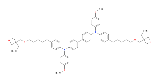 N4,N4'-bis(4-(5-((3-ethyloxetan-3-yl)methoxy)pentyl)phenyl)-N4,N4'-bis(4-methoxyphenyl)-[1,1'-biphenyl]-4,4'-diamine