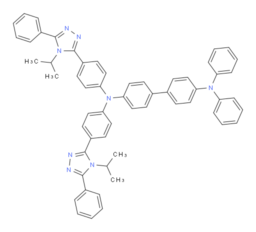 N4,N4-bis(4-(4-isopropyl-5-phenyl-4H-1,2,4-triazol-3-yl)phenyl)-N4',N4'-diphenyl-[1,1'-biphenyl]-4,4'-diamine