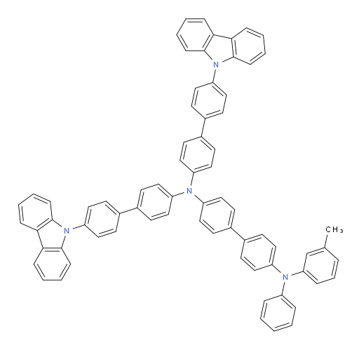 N4,N4-bis(4'-(9H-carbazol-9-yl)-[1,1'-biphenyl]-4-yl)-N4'-phenyl-N4'-(m-tolyl)-[1,1'-biphenyl]-4,4'-diamine