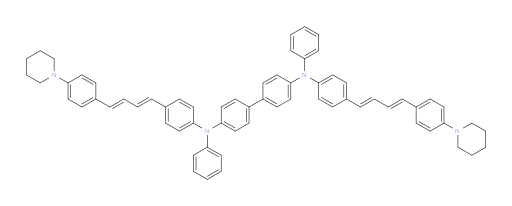 N4,N4'-diphenyl-N4,N4'-bis(4-((1E,3E)-4-(4-(piperidin-1-yl)phenyl)buta-1,3-dien-1-yl)phenyl)-[1,1'-biphenyl]-4,4'-diamine