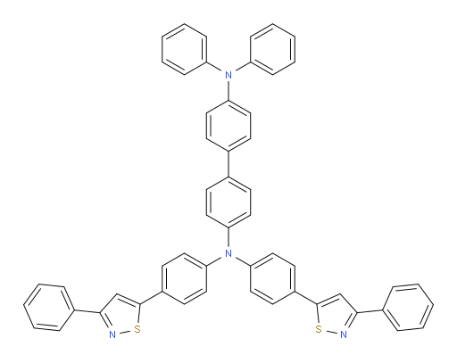 N4,N4-diphenyl-N4',N4'-bis(4-(3-phenylisothiazol-5-yl)phenyl)-[1,1'-biphenyl]-4,4'-diamine