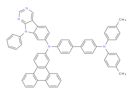 N4-(9-phenyl-9H-pyrimido[4,5-b]indol-7-yl)-N4',N4'-di-p-tolyl-N4-(triphenylen-2-yl)-[1,1'-biphenyl]-4,4'-diamine