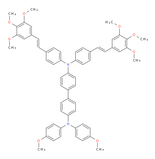 N4,N4-bis(4-methoxyphenyl)-N4',N4'-bis(4-((E)-3,4,5-trimethoxystyryl)phenyl)-[1,1'-biphenyl]-4,4'-diamine