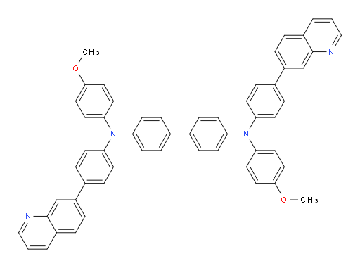 N4,N4'-bis(4-methoxyphenyl)-N4,N4'-bis(4-(quinolin-7-yl)phenyl)-[1,1'-biphenyl]-4,4'-diamine