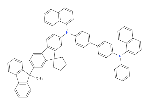 N4-(2'-(9-methyl-9H-fluoren-9-yl)spiro[cyclopentane-1,9'-fluoren]-7'-yl)-N4,N4'-di(naphthalen-1-yl)-N4'-phenyl-[1,1'-biphenyl]-4,4'-diamine