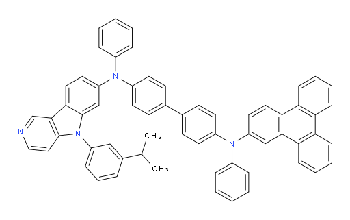 N4-(5-(3-isopropylphenyl)-5H-pyrido[4,3-b]indol-7-yl)-N4,N4'-diphenyl-N4'-(triphenylen-2-yl)-[1,1'-biphenyl]-4,4'-diamine