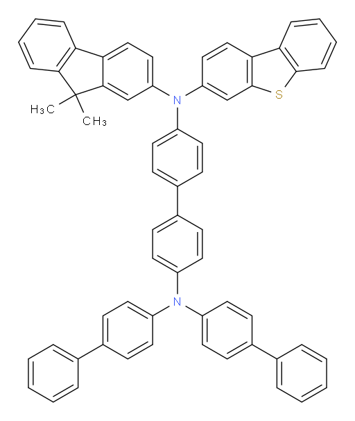 N4,N4-di([1,1'-biphenyl]-4-yl)-N4'-(dibenzo[b,d]thiophen-3-yl)-N4'-(9,9-dimethyl-9H-fluoren-2-yl)-[1,1'-biphenyl]-4,4'-diamine