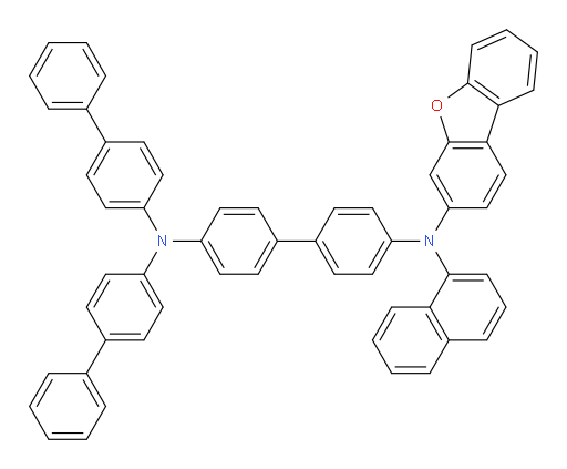 N4,N4-di([1,1'-biphenyl]-4-yl)-N4'-(dibenzo[b,d]furan-3-yl)-N4'-(naphthalen-1-yl)-[1,1'-biphenyl]-4,4'-diamine