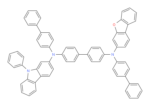 N4,N4'-di([1,1'-biphenyl]-4-yl)-N4-(dibenzo[b,d]furan-3-yl)-N4'-(9-phenyl-9H-carbazol-2-yl)-[1,1'-biphenyl]-4,4'-diamine