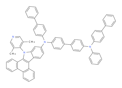 N4,N4'-di([1,1'-biphenyl]-4-yl)-N4-(9-(3,5-dimethylpyridin-4-yl)-9H-dibenzo[a,c]carbazol-11-yl)-N4'-phenyl-[1,1'-biphenyl]-4,4'-diamine