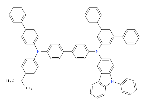 N4-([1,1'-biphenyl]-4-yl)-N4'-([1,1':3',1''-terphenyl]-5'-yl)-N4-(4-isopropylphenyl)-N4'-(9-phenyl-9H-carbazol-3-yl)-[1,1'-biphenyl]-4,4'-diamine