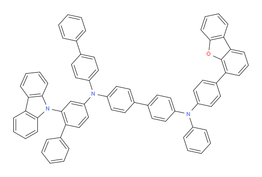 N4-(2-(9H-carbazol-9-yl)-[1,1'-biphenyl]-4-yl)-N4-([1,1'-biphenyl]-4-yl)-N4'-(4-(dibenzo[b,d]furan-4-yl)phenyl)-N4'-phenyl-[1,1'-biphenyl]-4,4'-diamine