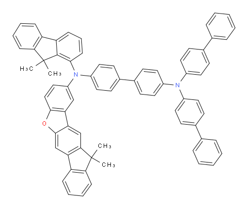 N4,N4-di([1,1'-biphenyl]-4-yl)-N4'-(11,11-dimethyl-11H-fluoreno[3,2-b]benzofuran-2-yl)-N4'-(9,9-dimethyl-9H-fluoren-1-yl)-[1,1'-biphenyl]-4,4'-diamine