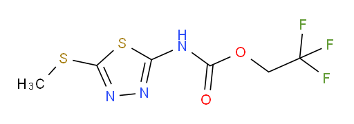 2,2,2-trifluoroethyl (5-(methylthio)-1,3,4-thiadiazol-2-yl)carbamate