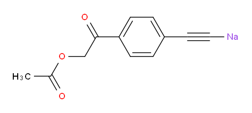 ((4-(2-acetoxyacetyl)phenyl)ethynyl)sodium