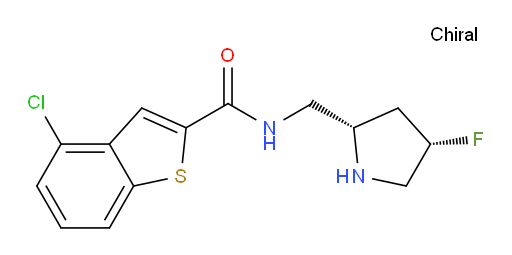 4-chloro-N-(((2S,4S)-4-fluoropyrrolidin-2-yl)methyl)benzo[b]thiophene-2-carboxamide