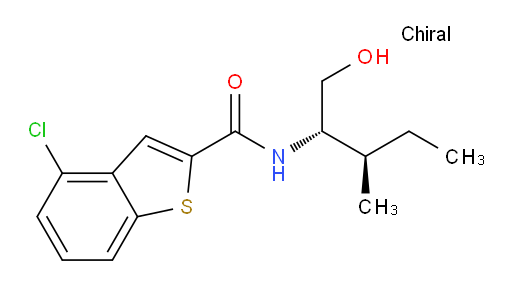 4-chloro-N-((2S,3R)-1-hydroxy-3-methylpentan-2-yl)benzo[b]thiophene-2-carboxamide