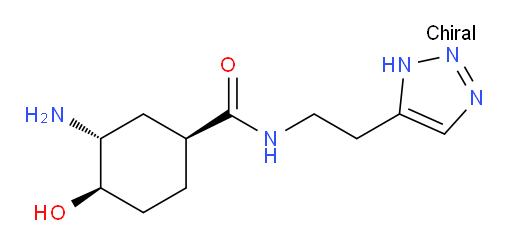 (1S,3R,4R)-N-(2-(1H-1,2,3-triazol-5-yl)ethyl)-3-amino-4-hydroxycyclohexanecarboxamide
