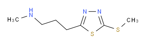 N-methyl-3-(5-(methylthio)-1,3,4-thiadiazol-2-yl)propan-1-amine