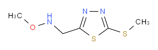 O-methyl-N-((5-(methylthio)-1,3,4-thiadiazol-2-yl)methyl)hydroxylamine