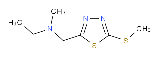 N-methyl-N-((5-(methylthio)-1,3,4-thiadiazol-2-yl)methyl)ethanamine
