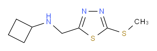 N-((5-(methylthio)-1,3,4-thiadiazol-2-yl)methyl)cyclobutanamine