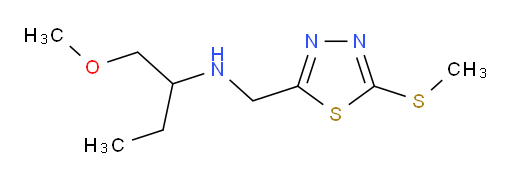 1-methoxy-N-((5-(methylthio)-1,3,4-thiadiazol-2-yl)methyl)butan-2-amine