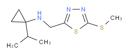 1-isopropyl-N-((5-(methylthio)-1,3,4-thiadiazol-2-yl)methyl)cyclopropanamine