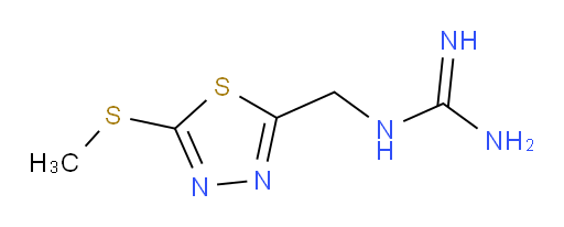 1-((5-(methylthio)-1,3,4-thiadiazol-2-yl)methyl)guanidine