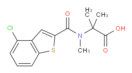 2-(4-chloro-N-methylbenzo[b]thiophene-2-carboxamido)-2-methylpropanoic acid