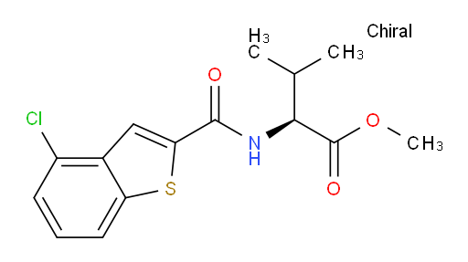 (S)-methyl 2-(4-chlorobenzo[b]thiophene-2-carboxamido)-3-methylbutanoate