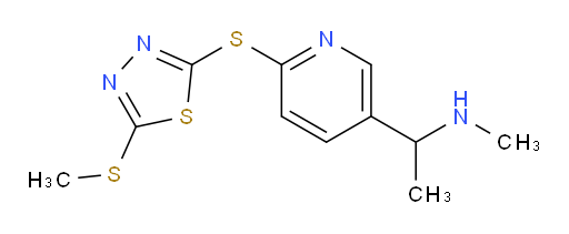 N-methyl-1-(6-((5-(methylthio)-1,3,4-thiadiazol-2-yl)thio)pyridin-3-yl)ethanamine