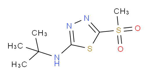 N-(tert-butyl)-5-(methylsulfonyl)-1,3,4-thiadiazol-2-amine