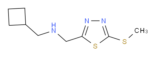 1-cyclobutyl-N-((5-(methylthio)-1,3,4-thiadiazol-2-yl)methyl)methanamine