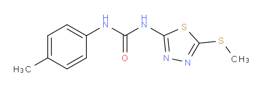 1-(5-(methylthio)-1,3,4-thiadiazol-2-yl)-3-(p-tolyl)urea