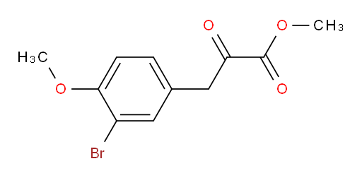 methyl 3-(3-bromo-4-methoxyphenyl)-2-oxopropanoate