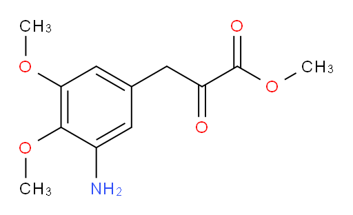 methyl 3-(3-amino-4,5-dimethoxyphenyl)-2-oxopropanoate